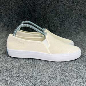 Keds Double Decker Sneakers Women's 8 Cream Suede Slip On Athletic Comfort Shoes